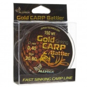 Леска монофильная "Gold CARP Battler" 150м., 0,40мм (20,60кг)(коричневый)