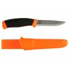Нож Morakniv Companion F серрейторн, нержавеющая сталь,прорезиненная рукоять с оранжевыми накладками