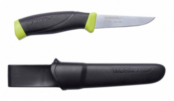 Нож Morakniv Companion Green, нержавеющая сталь, цвет зеленый